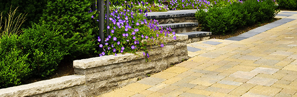 Retaining wall construction in Broken Arrow